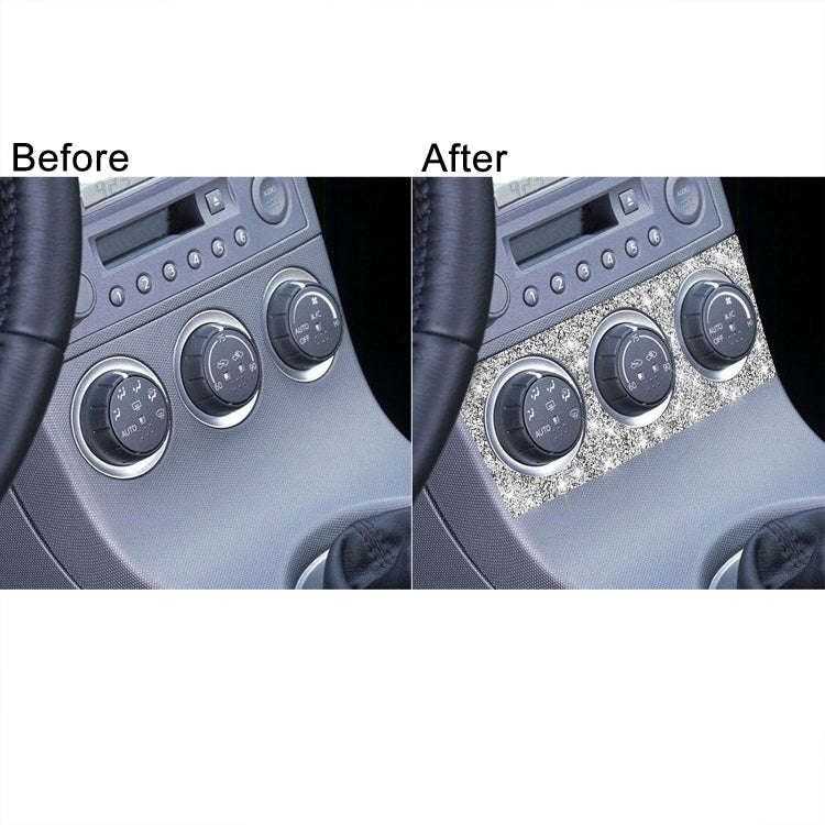 For Nissan 350Z 2003-2009 Car Air Conditioning Adjustment Diamond Decorative Sticker,Left and Rig...