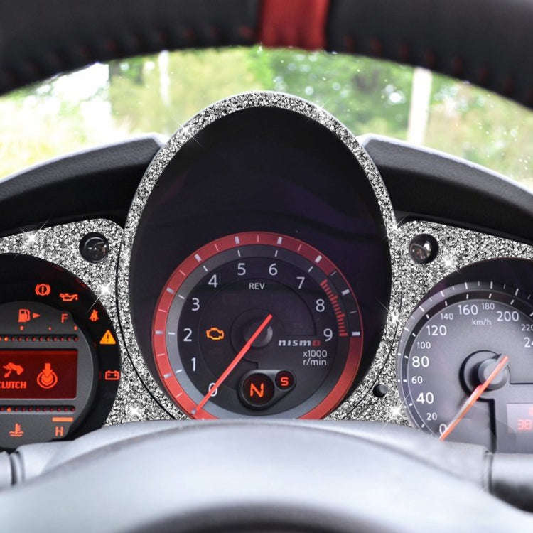 For Nissan 370Z Z34 2009- Car Speed Dashboard Diamond Decoration Sticker, Left and Right Drive