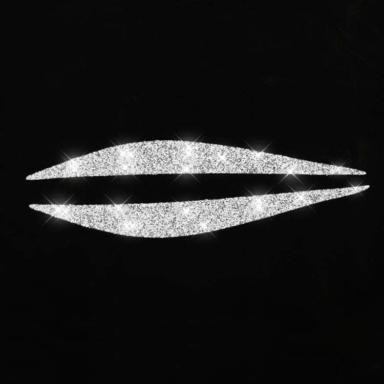 For BMW Series 3 G20 G28 2019-2020 Car Lamp Eyebrow Diamond Decoration Sticker, Left and Right Drive