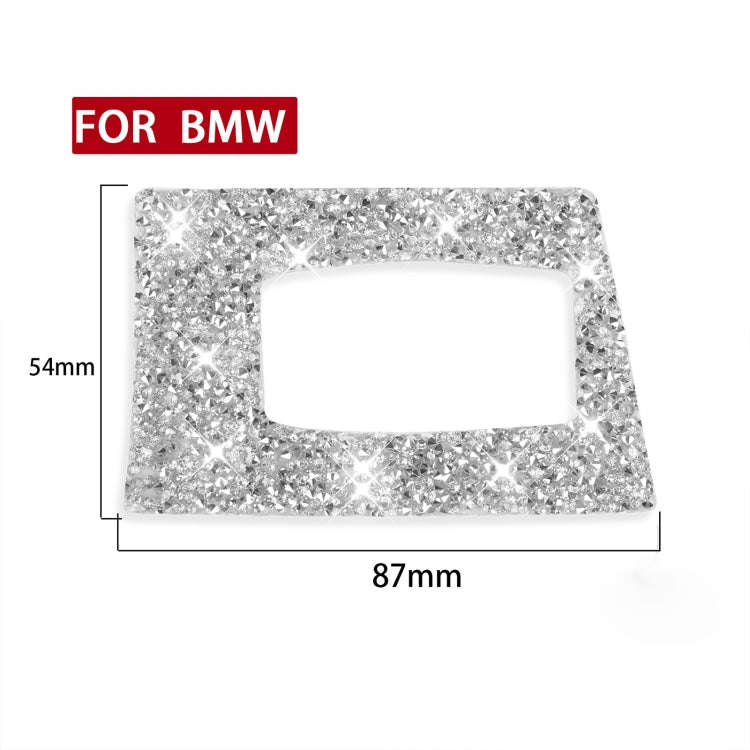 For BMW Series 3 E90 2005-2012 Car Ignition Switch Keyhole Diamond Decoration Sticker, Left Drive