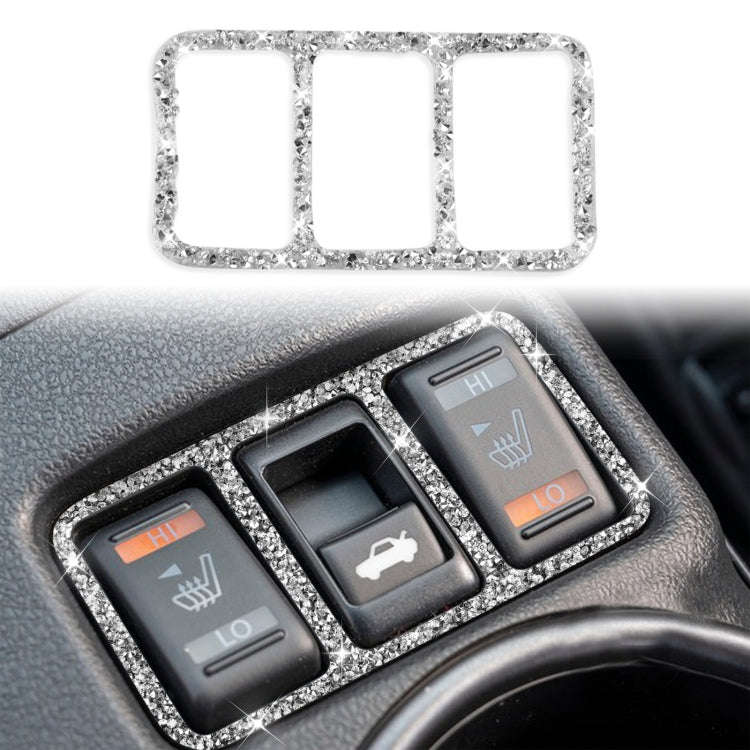For Nissan 370Z Z34 2009- Car Central Control Heating Button Frame Diamond Decoration Sticker, Le...