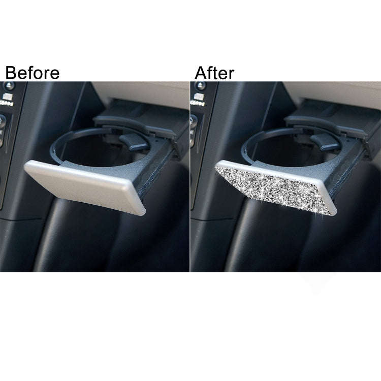 For Nissan 350Z 2003-2009 Car Passenger Storage Box Latch Diamond Decorative Sticker, Left Drive