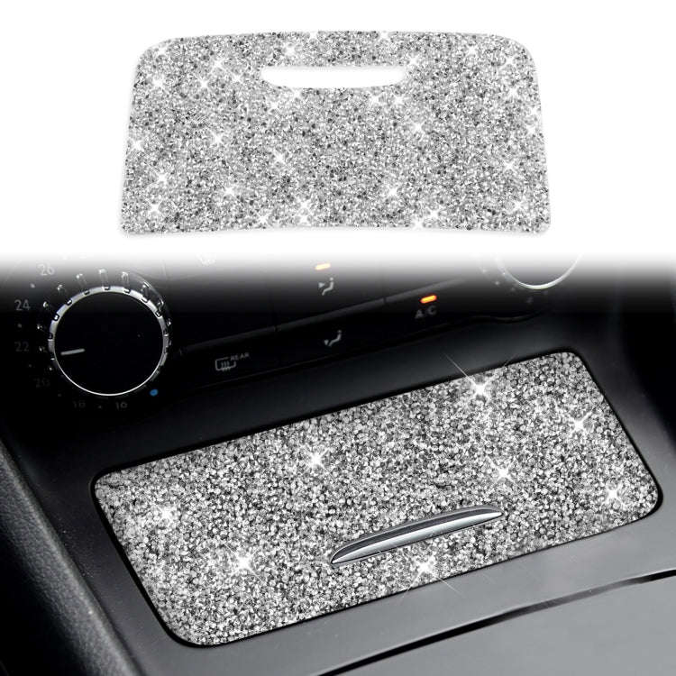 For Mercedes-Benz GLA 2015-2018 Car Central Control Storage Box Panel Diamond Decoration Sticker,...