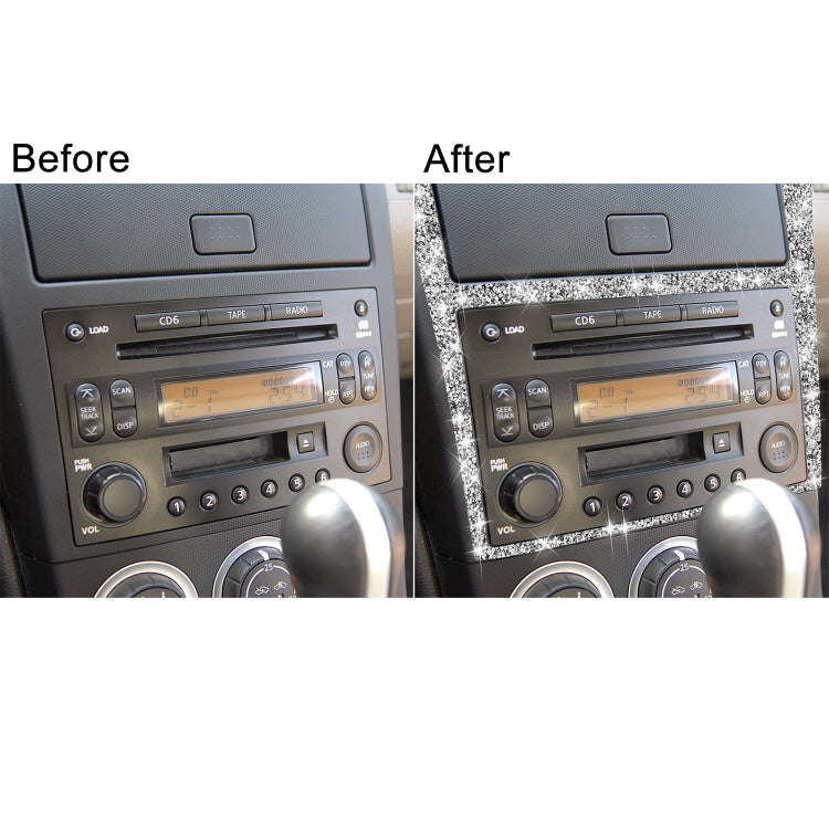 For Nissan 350Z 2003-2009 Car Navigation Frame Diamond Sticker,Left and Right Drive Universal