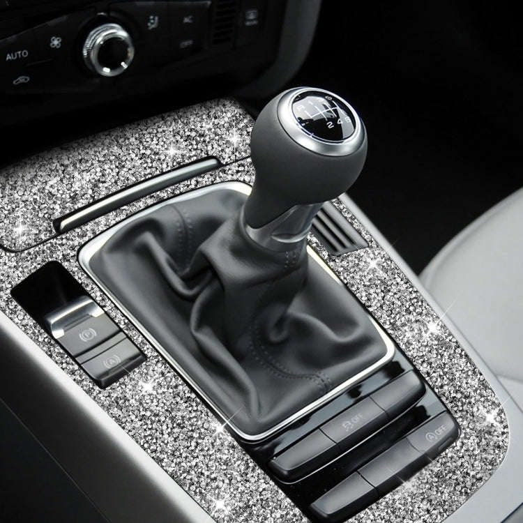 For Audi A4L / A5 / Q5 Car Gear Panel A Diamond Decoration Sticker, Left and Right Drive