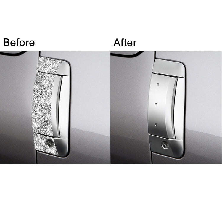 For Nissan 350Z 2003-2009 6pcs Car Door Outer Handle Diamond Decorative Sticker, Right Drive