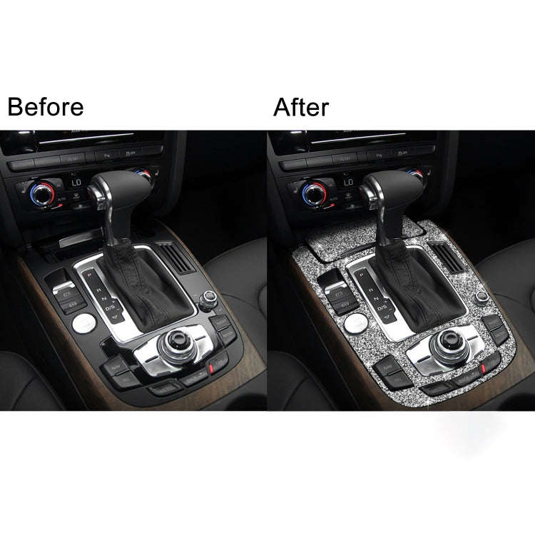 For Audi A4L / A5 / Q5 Car Gear Panel C Diamond Decoration Sticker, Left and Right Drive