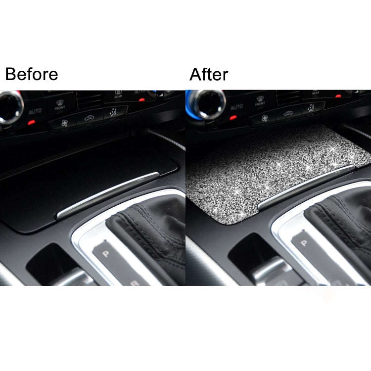 For Audi A4L / A5 / Q5 Car Storage Cigarette Lighter Panel Diamond Decoration Sticker, Left and R...