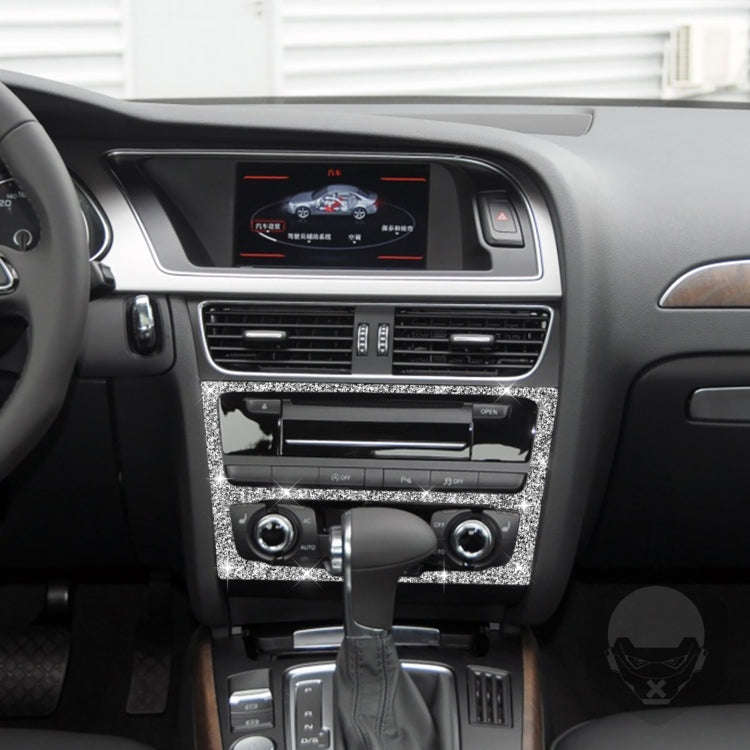For Audi Q5 / A4L Car Center Control Panel Type A Diamond Decoration Sticker, Left and Right Drive