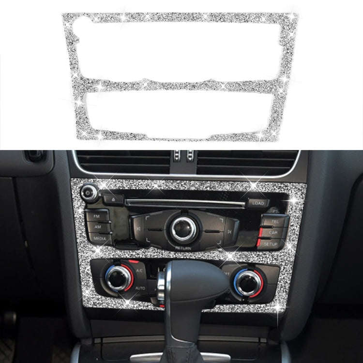 For Audi Q5 / A4L Car Center Control Panel Type B Diamond Decoration Sticker, Left and Right Drive