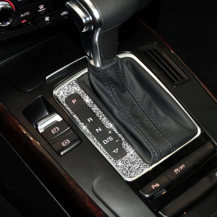 For Audi A4 / A5 / Q5 Car Gear Panel Diamond Decoration Sticker, Left Drive