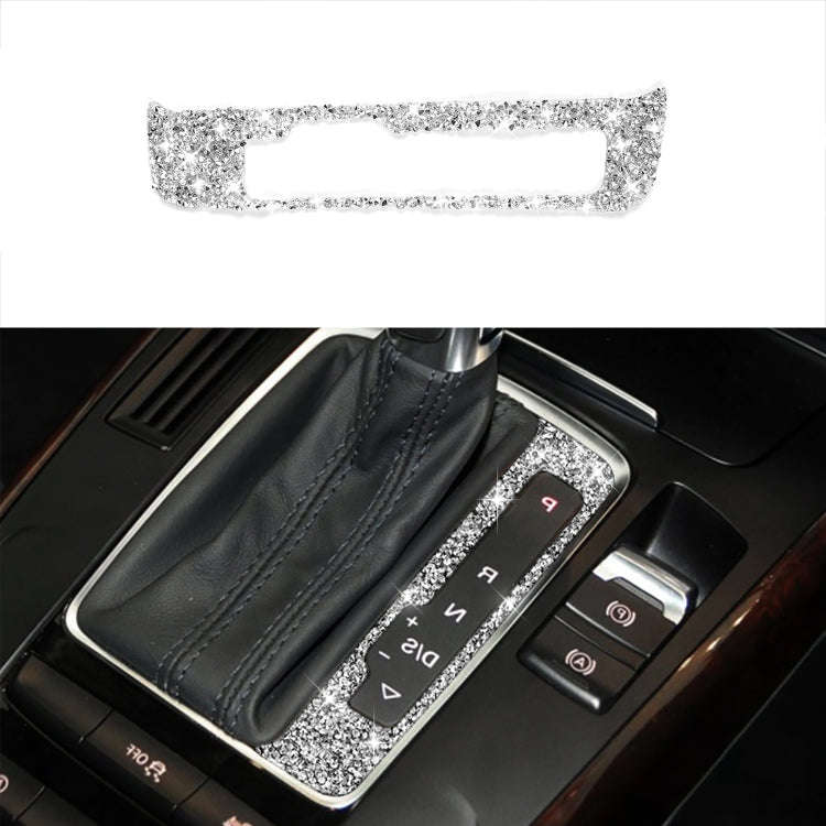 For Audi A4 / A5 / Q5 Car Gear Panel Diamond Decoration Sticker, Right Drive