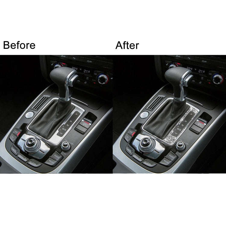 For Audi A4 / A5 / Q5 Car Gear Panel Diamond Decoration Sticker, Right Drive