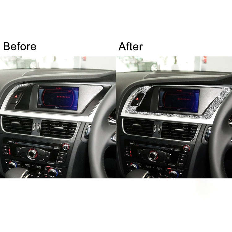 For Audi A4 / A5 / Q5 Car Navigation Outer Frame Diamond Decoration Sticker, Right Drive