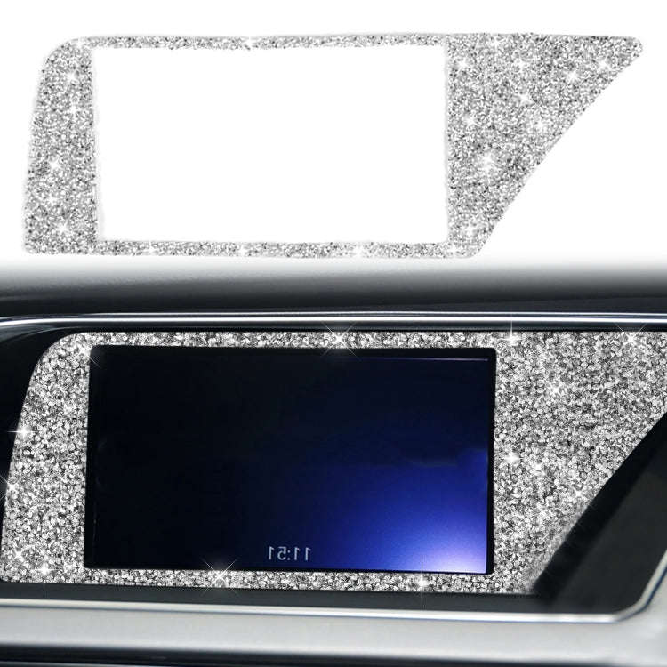 For Audi A4 / A5 / Q5 Car Navigation Inner Frame Diamond Decoration Sticker, Right Drive