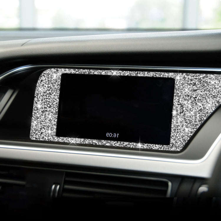 For Audi A4 / A5 / Q5 Car Navigation Inner Frame Diamond Decoration Sticker, Right Drive