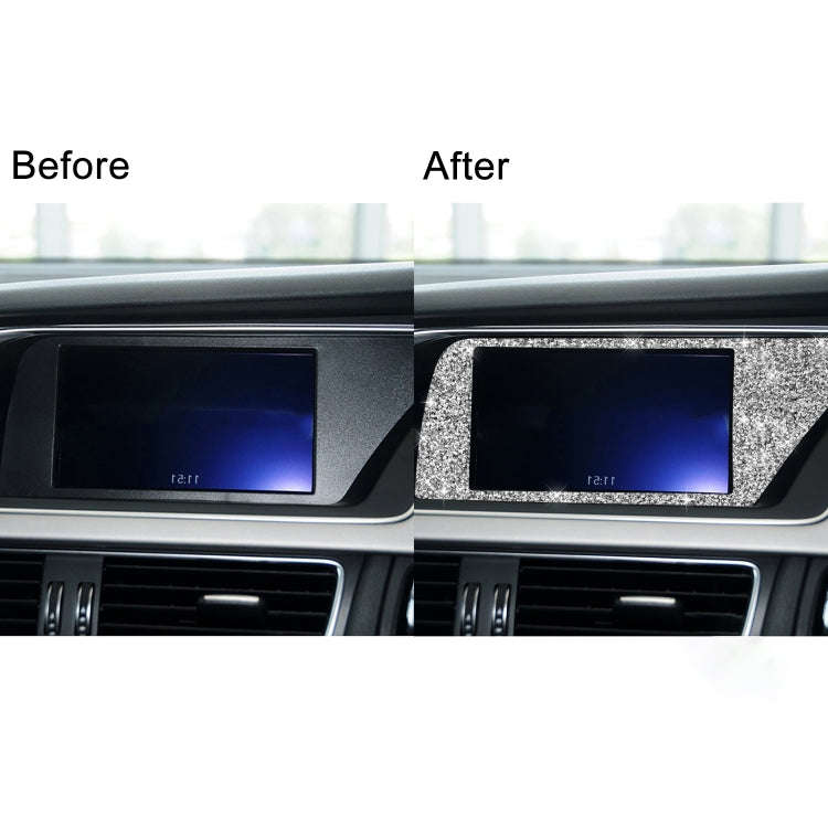 For Audi A4 / A5 / Q5 Car Navigation Inner Frame Diamond Decoration Sticker, Right Drive