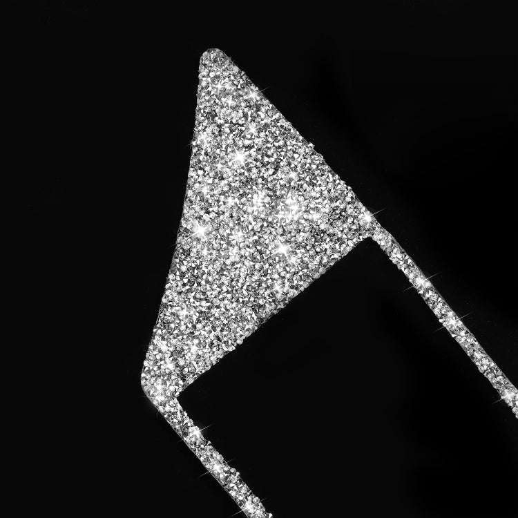 For Audi A4 / A5 / Q5 Car Navigation Inner Frame Diamond Decoration Sticker, Left Drive