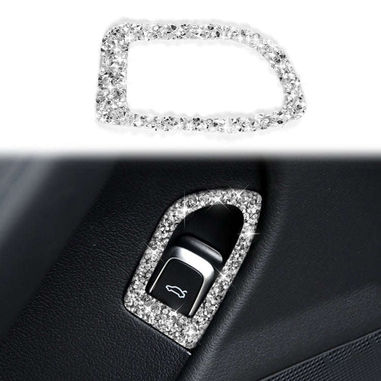 For Audi A4L / A5 / Q5 Car Trunk Switch Diamond Decoration Sticker, Left Drive
