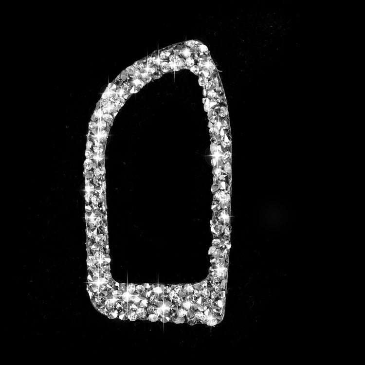 For Audi A4L / A5 / Q5 Car Trunk Switch Diamond Decoration Sticker, Left Drive