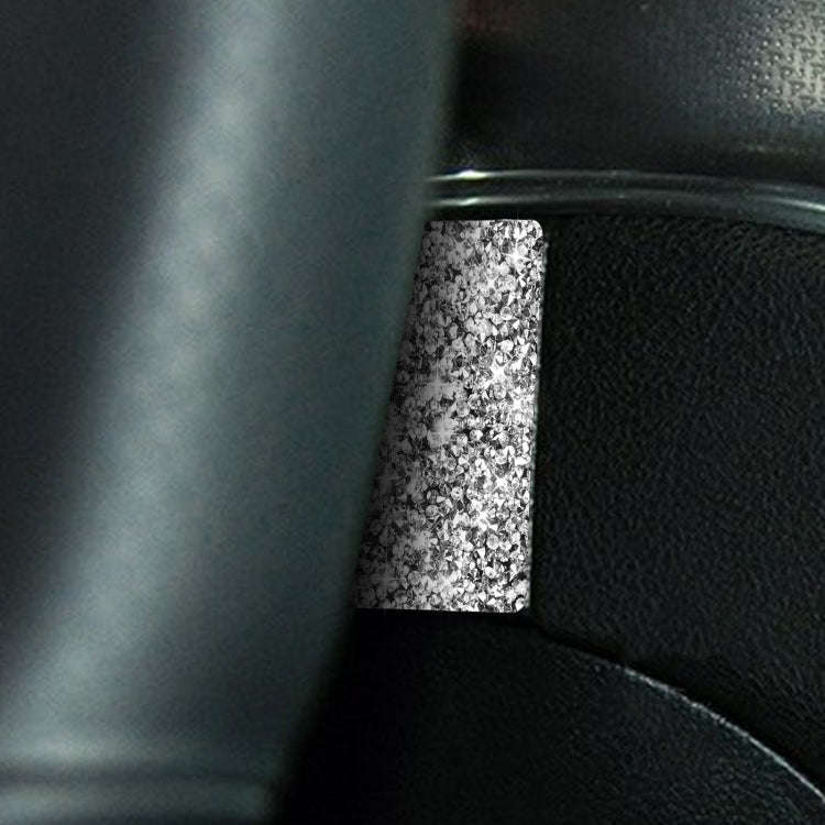 For Dodge Charger 2011-2014 Car Steering Wheel Left and Right Diamond Decorative Sticker, Left-ha...
