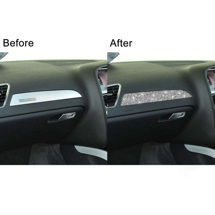 For Audi A4 / A5 / Q5 Car Dashboard Trim Diamond Decoration Sticker, Right Drive