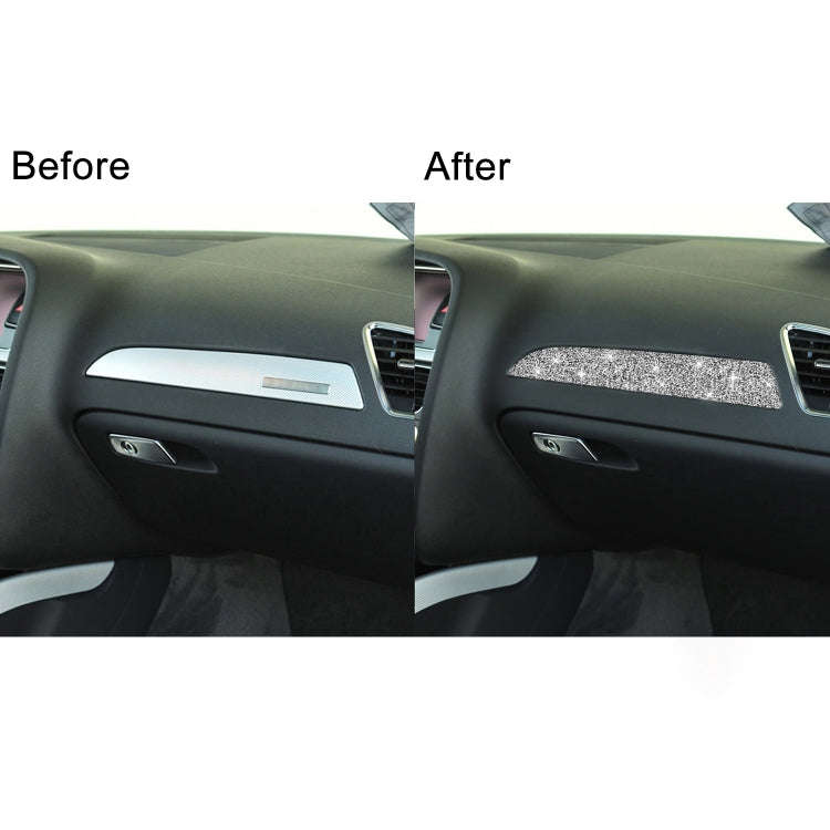 For Audi A4 / A5 / Q5 Car Dashboard Trim Diamond Decoration Sticker, Left Drive