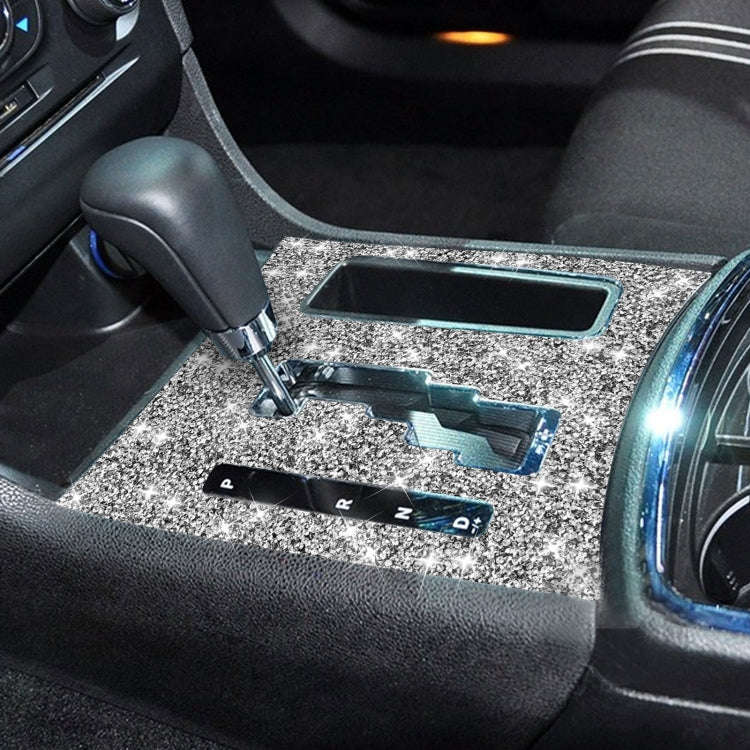 For Dodge Charger 2011-2014 Car Automatic Shift Panel Diamond Decorative Sticker, Left-hand Drive
