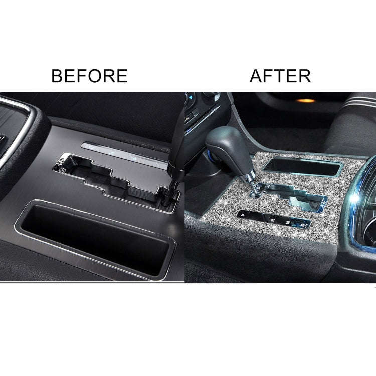 For Dodge Charger 2011-2014 Car Automatic Shift Panel Diamond Decorative Sticker, Left-hand Drive