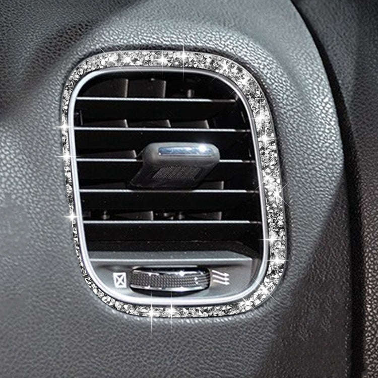For Dodge Charger 2011-2014 Car Front Passenger Seat Air Vent Diamond Decorative Sticker, Left-ha...
