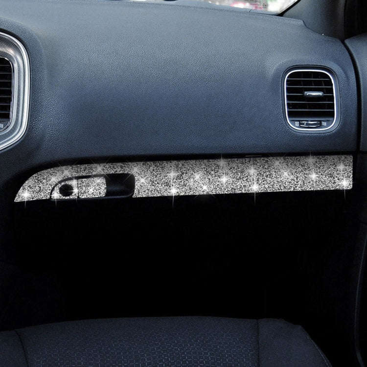 For Dodge Charger 2011-2014 3pcs/Set Car Front Passenger Seat Storage Box Handle Diamond Decorati...