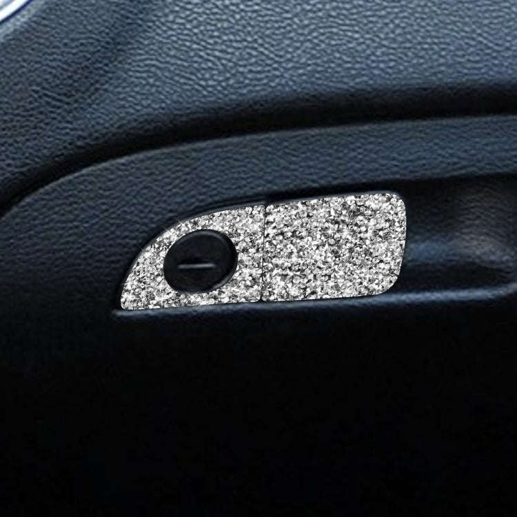 For Dodge Charger 2011-2014 2pcs/Set Car Front Passenger Seat Storage Box Handle Diamond Decorati...