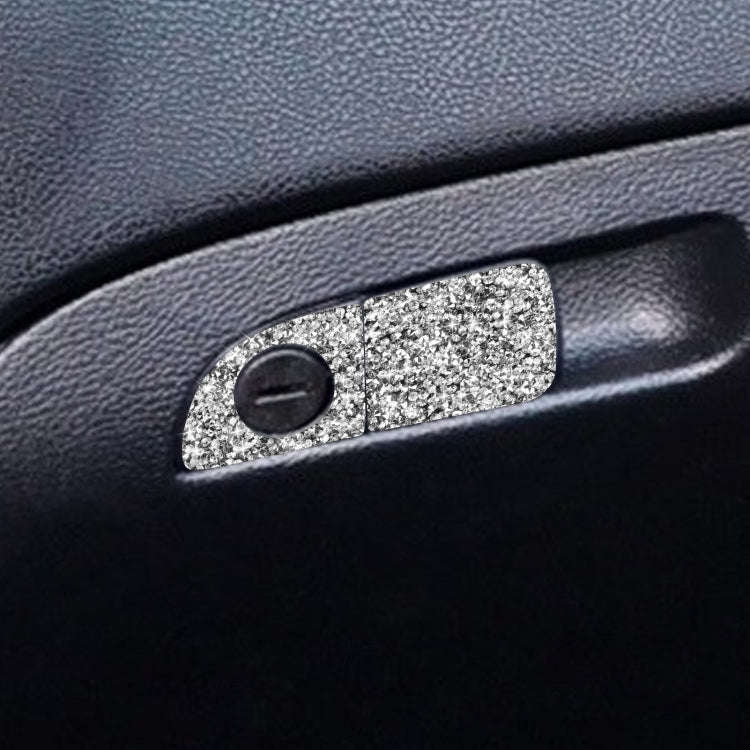 For Dodge Charger 2011-2014 2pcs/Set Car Front Passenger Seat Storage Box Handle Diamond Decorati...