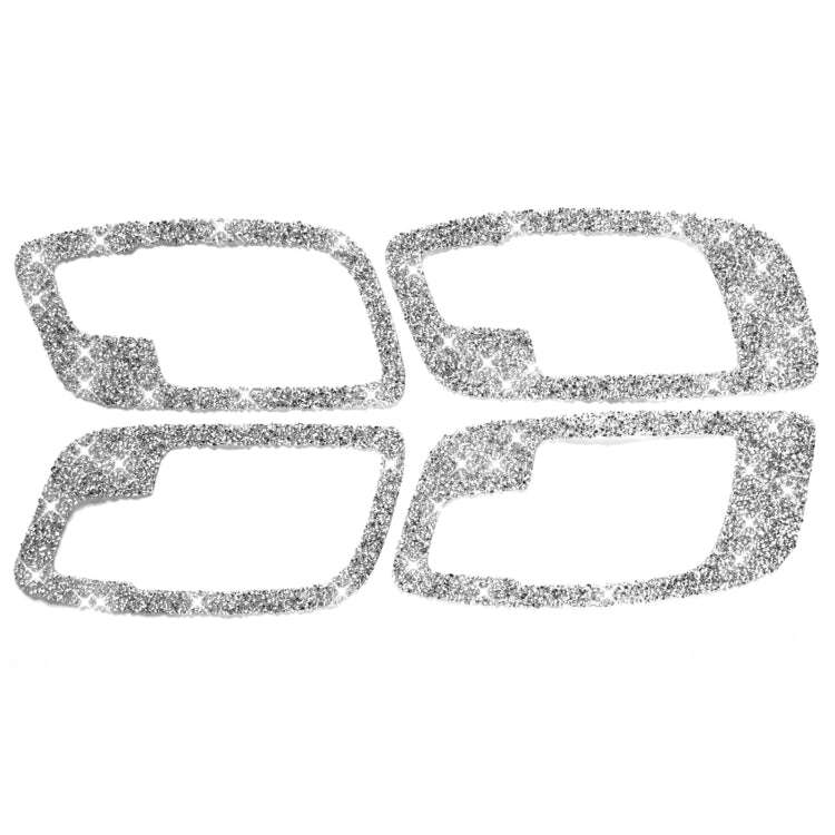 For Dodge Charger 2011-2014 Car Door Handle A Diamond Decorative Sticker, Left-hand Drive