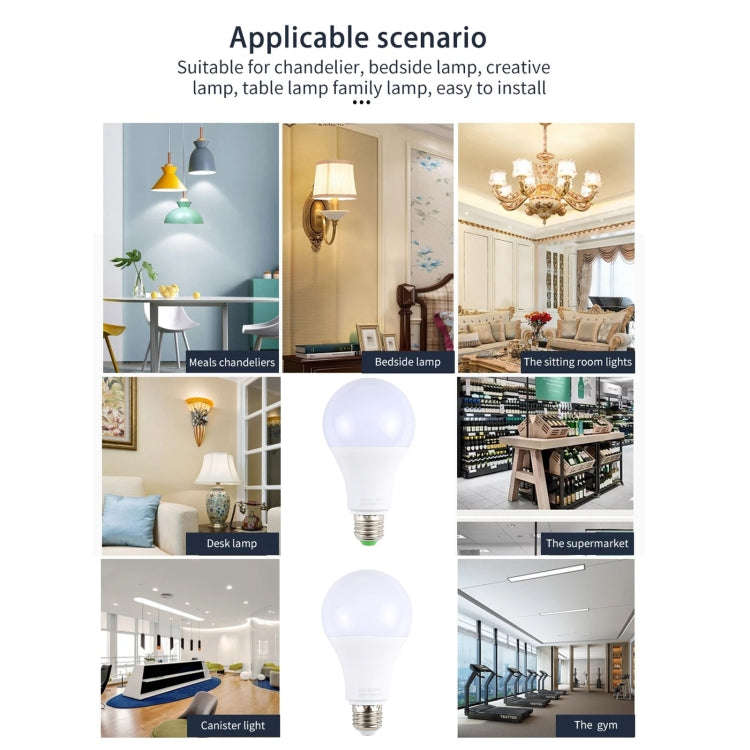E27 18W 1300LM LED Energy-Saving Bulb AC85-265V(White Light)