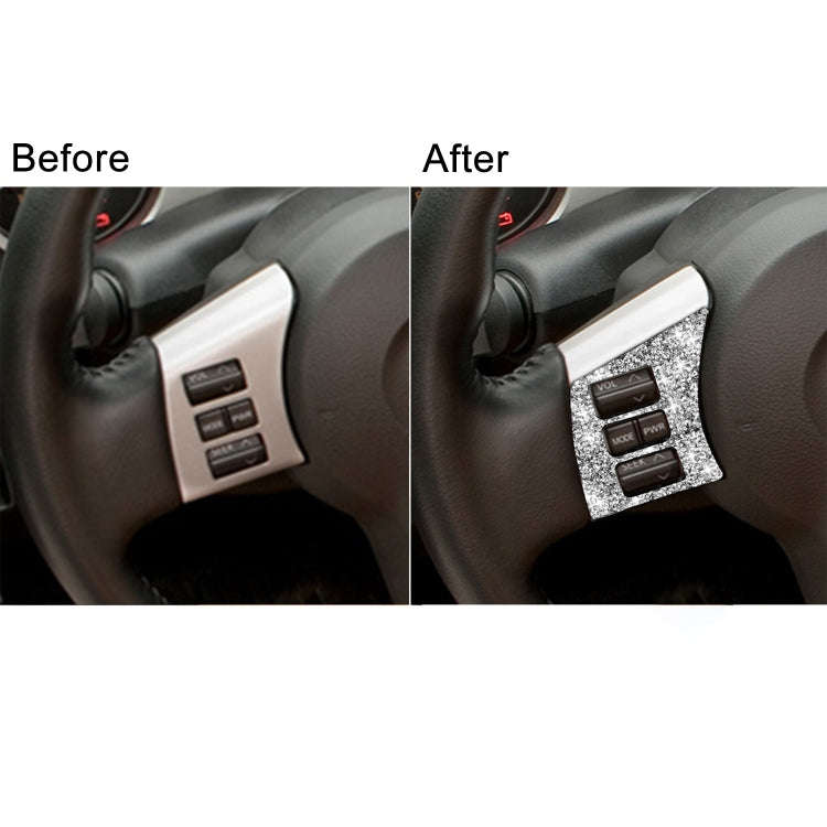 For Nissan 350Z 2006-2009 Car Steering Wheel Button Frame Diamond Sticker,Left and Right Drive Un...