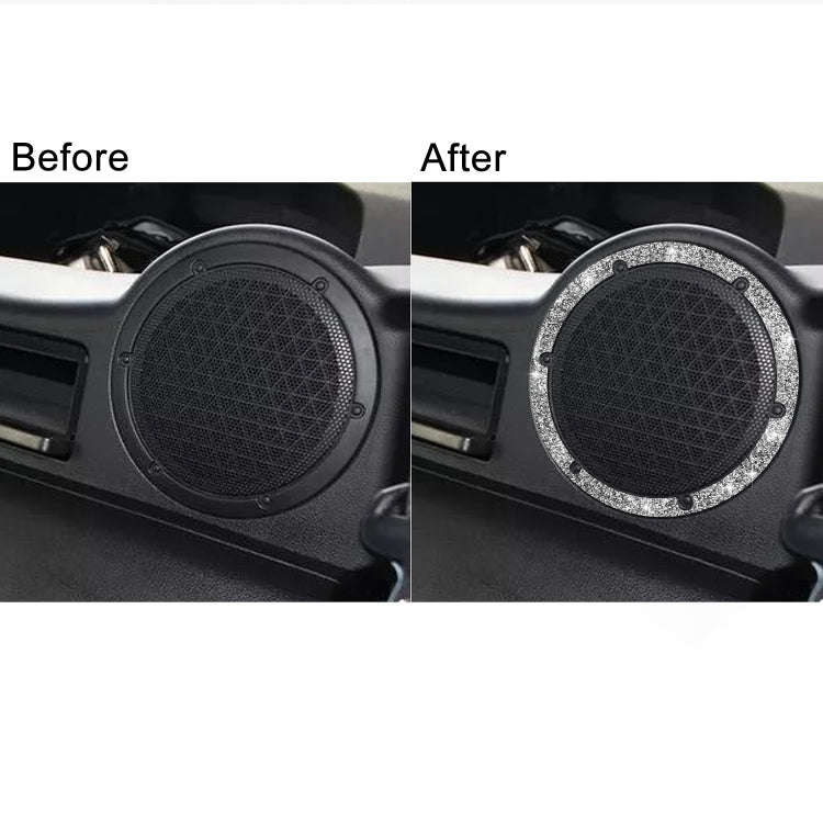 For Nissan 350Z 2006-2009 Car Rear Speaker Surround Diamond Sticker,Left and Right Drive Universal
