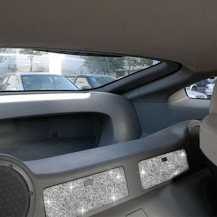 For Nissan 350Z 2006-2009 Car Rear Storage Box Diamond Sticker,Left and Right Drive Universal