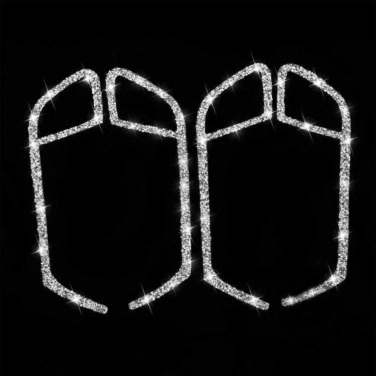 For Audi A4 / A5 / Q5 Car Door Inner Handle Frame Diamond Decoration Sticker, Left and Right Drive