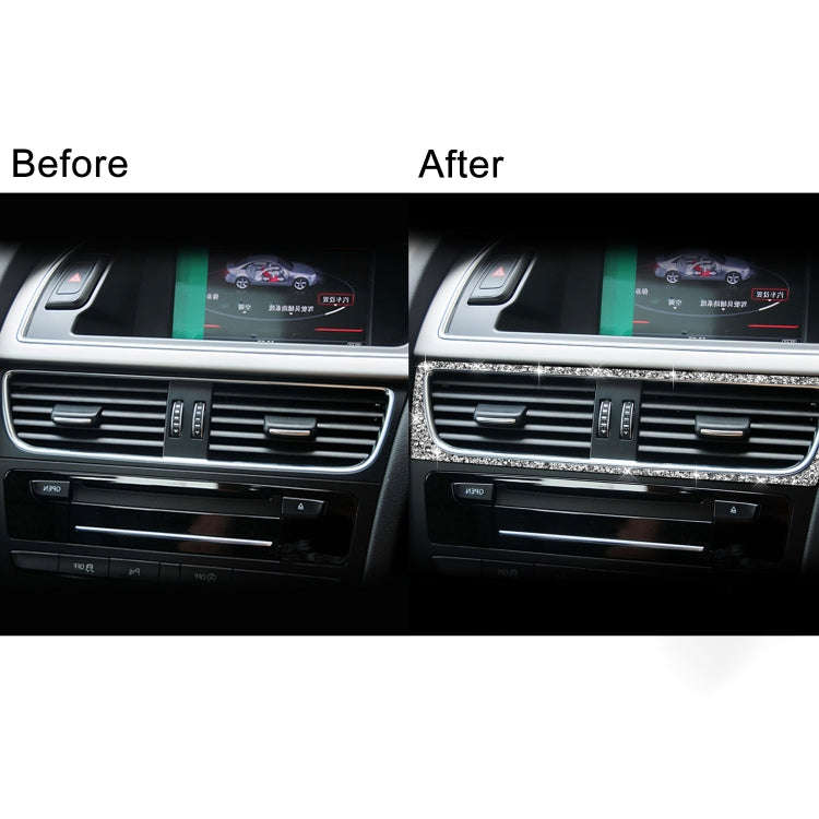 For Audi A4 / A5 / Q5 Car Air Conditioning Air Outlet Frame Diamond Decoration Sticker, Right Drive