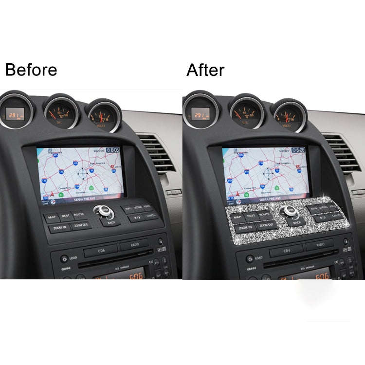 For Nissan 350Z 2006-2009 Car Navigation System Control Diamond Sticker,Left and Right Drive Univ...