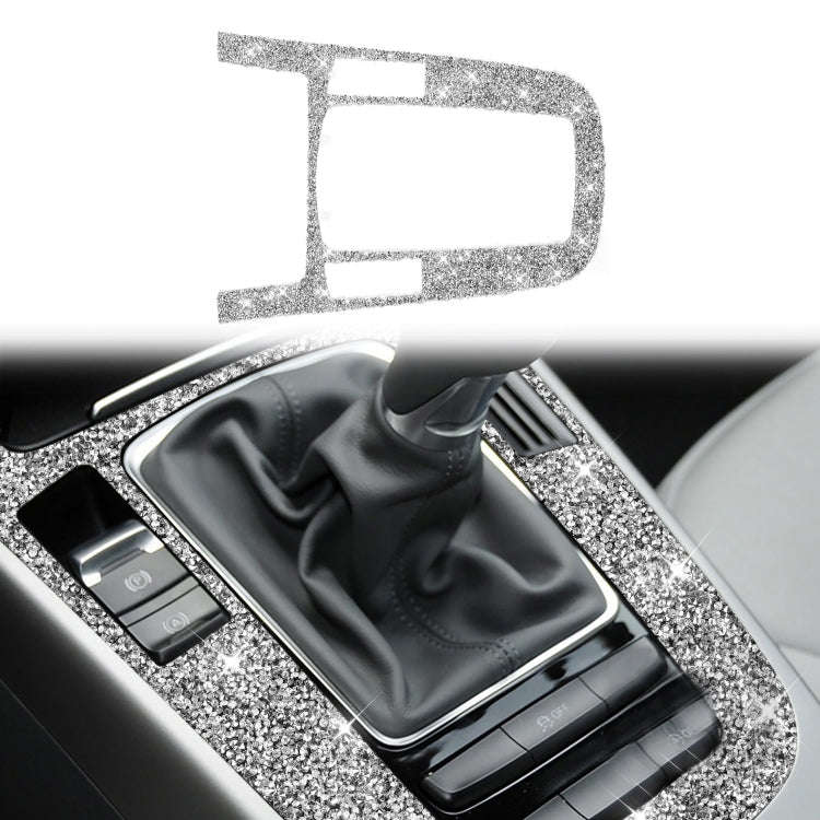 For Audi A4L / A5 / Q5 Car Gear Panel Type A Diamond Decoration Sticker, Left and Right Drive