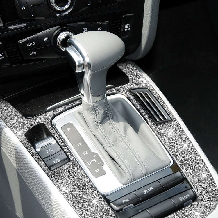 For Audi A4L / A5 / Q5 Car Gear Panel Type A Diamond Decoration Sticker, Left and Right Drive