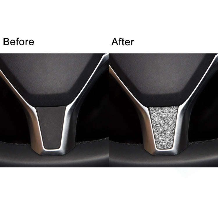 For Tesla Model S/X Car Steering Wheel Diamond Sticker,Left and Right Drive Universal