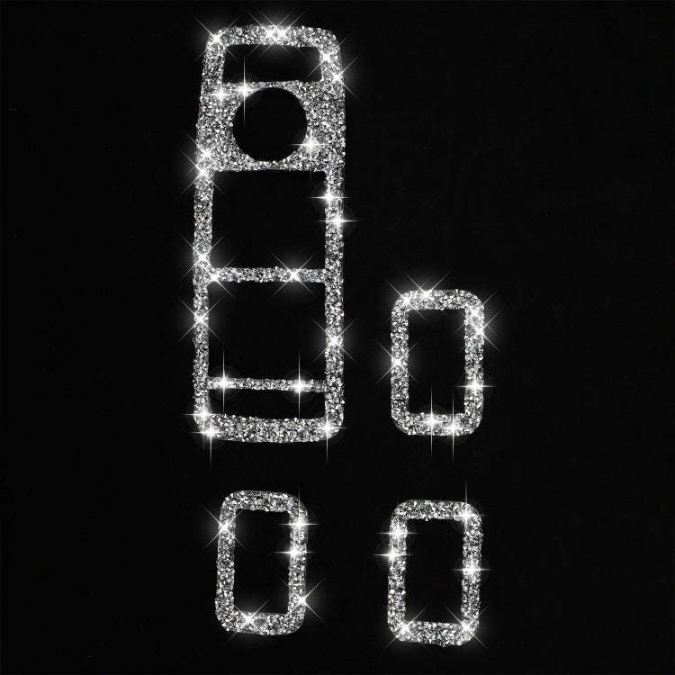 For Tesla Model X Car Window Lift Panel Diamond Sticker,Left and Right Drive Universal