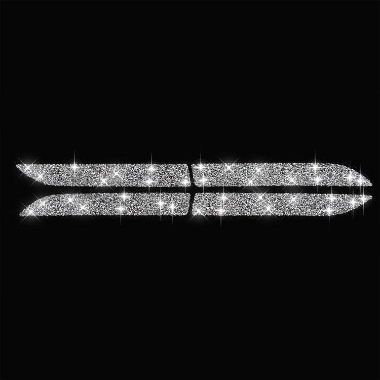 For Tesla Model X Car Exterior Door Handle Panel Diamond Sticker,Left and Right Drive Universal