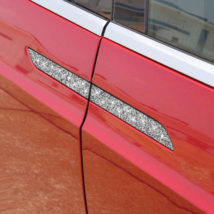 For Tesla Model X Car Exterior Door Handle Panel Diamond Sticker,Left and Right Drive Universal