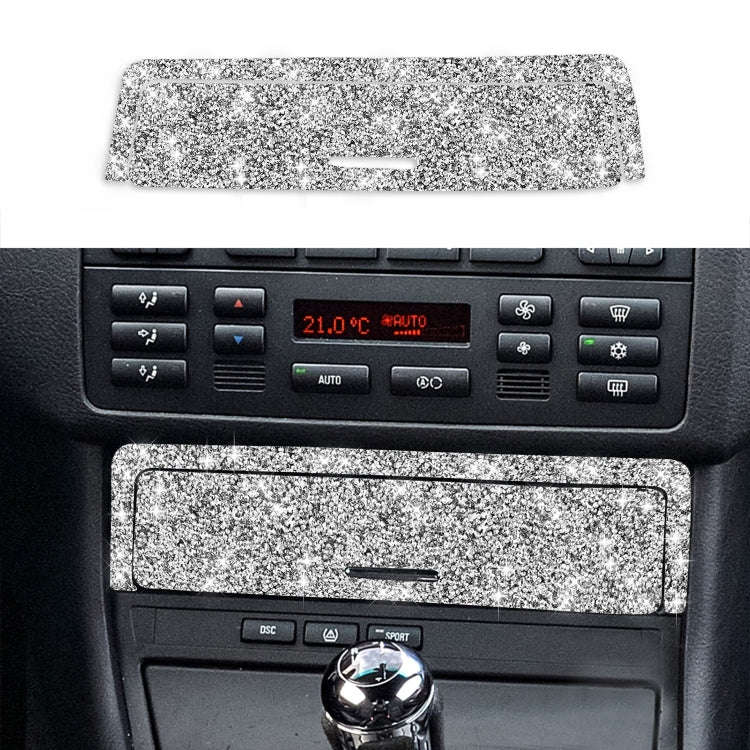 For BMW Series 3 E46 1998-2005 Car Gear Button Frame Diamond Decoration Sticker, Left Drive