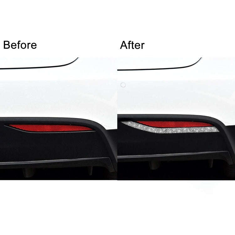 For Tesla Model X Car Rear Fog Lamp Diamond Sticker,Left and Right Drive Universal