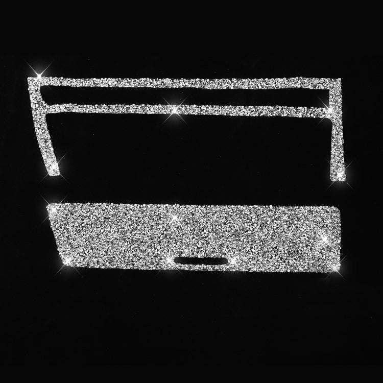 For BMW Series 3 E46 1998-2005 Car Cigarette Lighter Frame Diamond Decoration Sticker, Left Drive